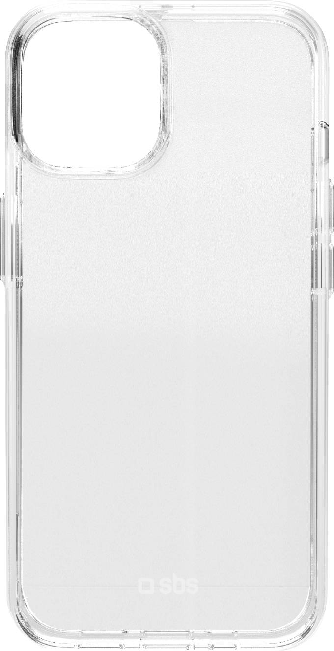 Transparent telefonskydd med minimalistisk design, med minimal branding nederst. Lämpligt för att visa upp telefonens originalfärg.