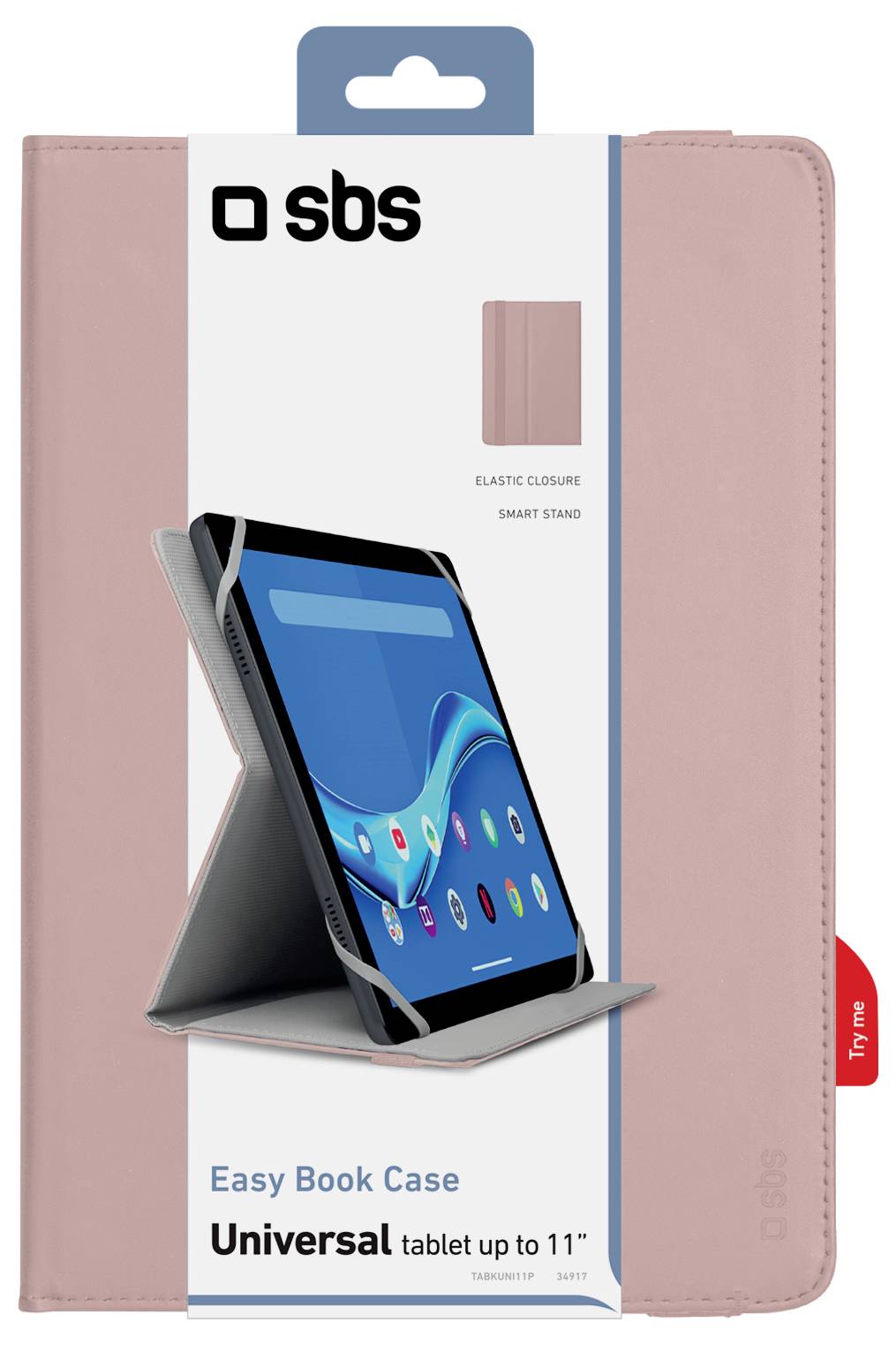 sbs mobile Fodral för surfplatta 27,9 cm (11") Rosa-1