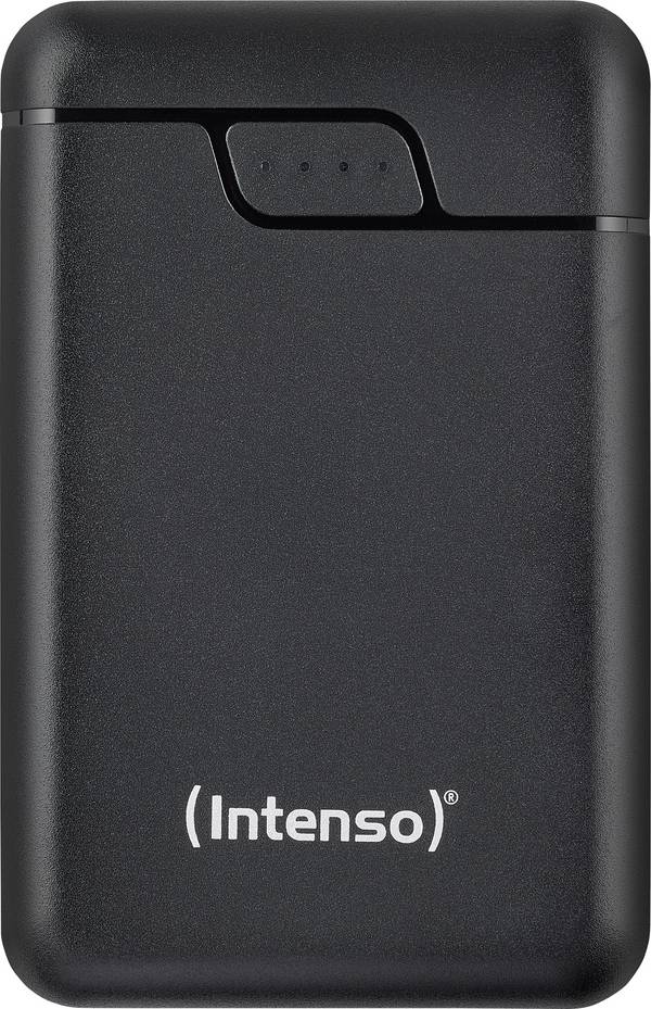 Intenso Intenso Power Bank B10000 black Powerbank 10000 mAh Li-Ion USB-A, USB-C® Svart Statusindikering