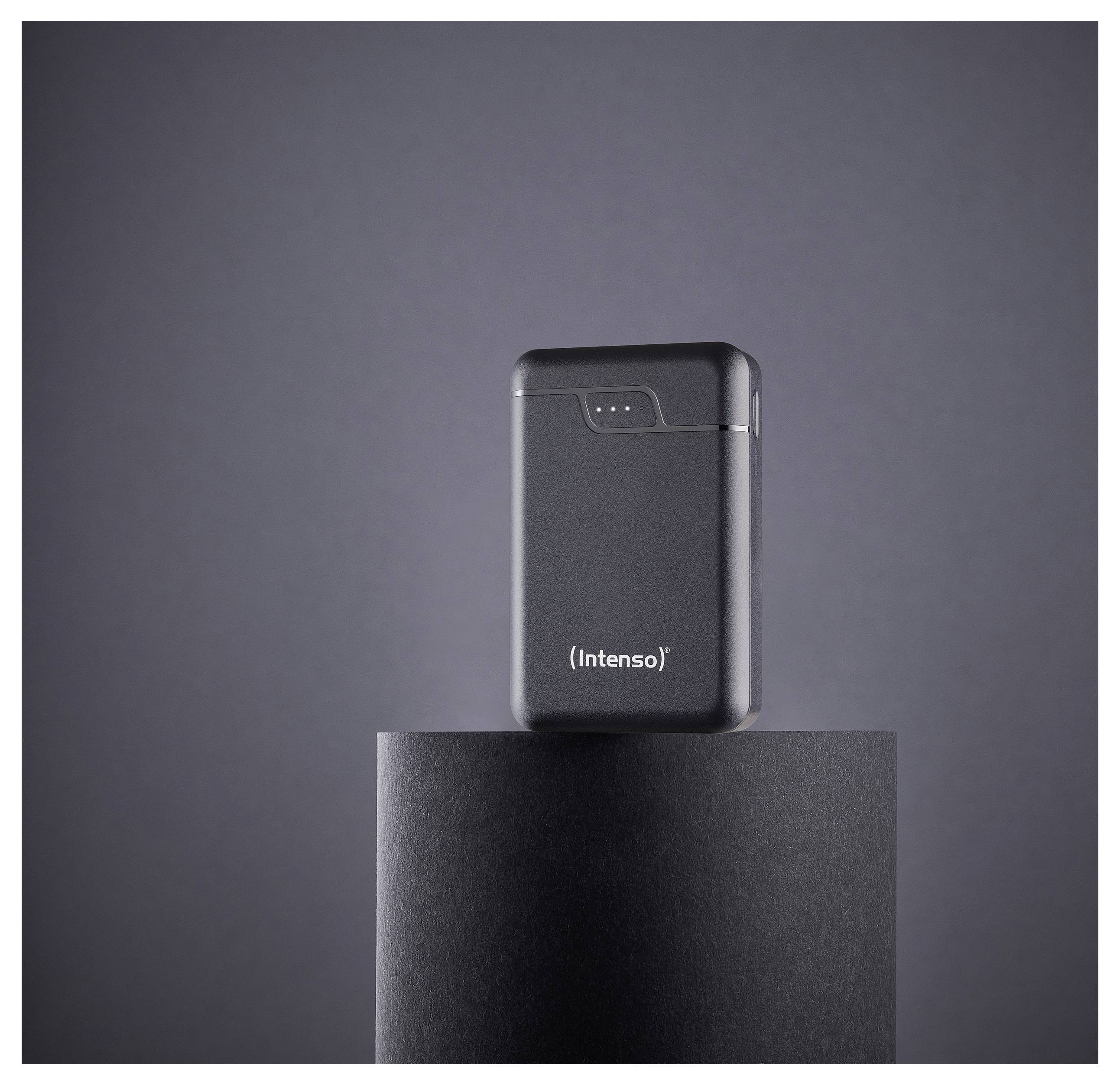 Intenso Intenso Power Bank B10000 black Powerbank 10000 mAh Li-Ion USB-A, USB-C® Svart Statusindikering-6