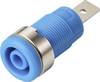 TRU COMPONENTS MP-32 blau Säkerhetskontakt för inbyggnad Hona rak Stift-Ø: 4 mm Blå 1 st Bulk
