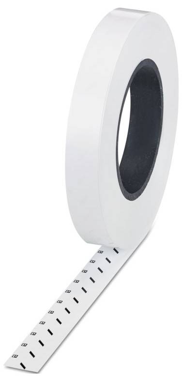 En rulle vit klebande tejp med svarta nummer och streck tryckt på den, som sträcker sig utåt, troligen för märkning eller mätning.