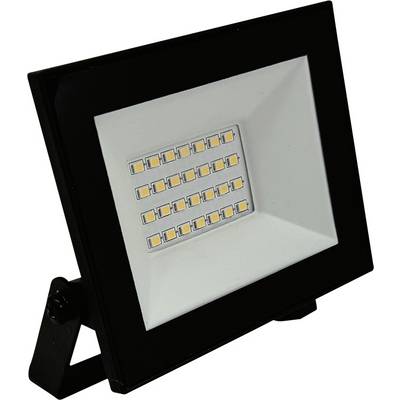En rektangulär svart LED-strålkastare med 24 synliga LED-glödlampor arrangerade i ett rutmönster. Ljuset är monterat på en justerbar fäste.
