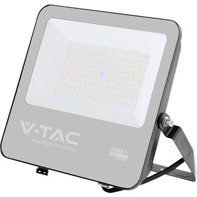 LED-arbetslampa med logotypen "V-TAC Meaningful Innovation", driven av Cree LED, med rektangulär design och vinklingsbar justerbar ställning.