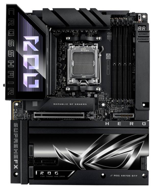 Asus ASUS ROG CROSSHAIR X870E HERO BTF (AM5) Moderkort Sockel #####AMD AM5 Formfaktor ATX Moderkort-chipset AMD® X870E