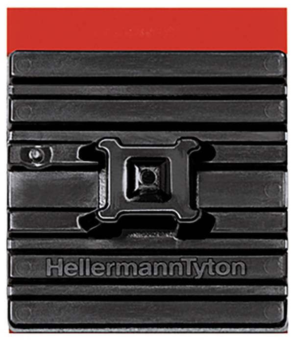 HellermannTyton FMB4APT-A-PA66HS-BK (10) Monteringssockel självhäftande 151-03669   flexibel sockel Svart 10 st