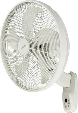 Lucci AIR Glide DC WV Väggventilator  36 W (Ø) 45 mm Vit Väggmontering