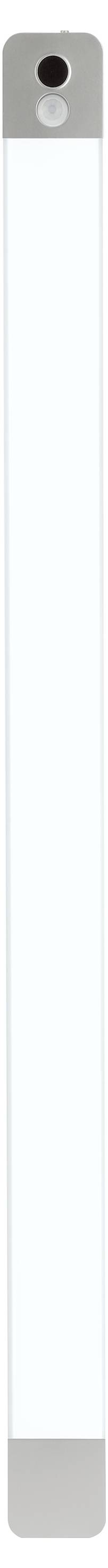 En hög, smal metallstång med en cirkulär sensor eller knapp längst upp, troligen en del av en säkerhets- eller övervakningsutrustning.