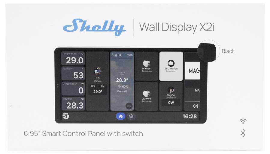 Shelly Wall Display X2i Black Shelly Pekskärm på väggen Wi-Fi, Bluetooth-15