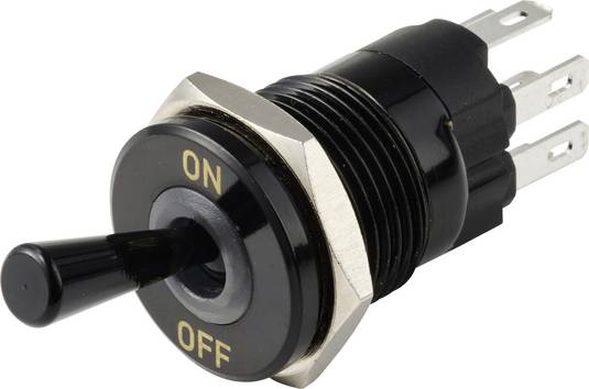 TRU COMPONENTS  TC-14378420    Vippströmställare  250 V/AC  15 A  1x På/Av  IP67    1 st