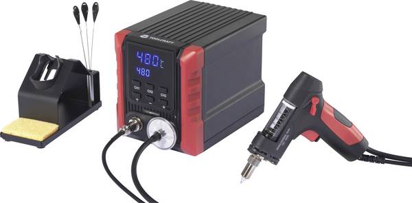 TOOLCRAFT TC-8955 Avlödningsstation digital 150 W 300 - 480 °C inkl. Tennsug