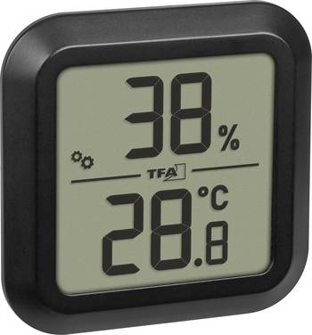 TFA Dostmann Digitales Thermo-Hygrometer zum Einbau Termo-/Hygrometer Svart 30.5061.01