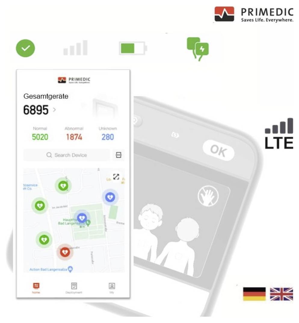 MEDX5 myPAD-M mit LCD-Farbbildschirm, manuelle Schockauslösung Defibrillator mobil Manuell chocktutgång-5