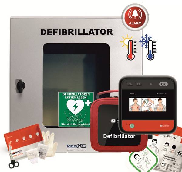 MEDX5 myPAD-A mit LCD-Bildschirm Defibrillator Utomhus Automatisk chockutgång