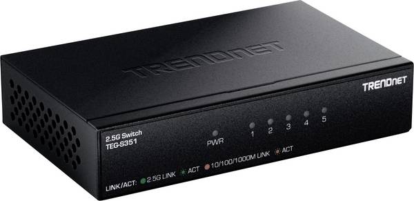 TrendNet TEG-S351 5-Port 2.5G Switch Switch RJ45 5 Port 2.5 GBit/s