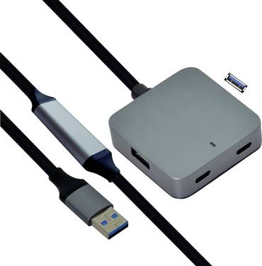 Value 12.99.1125 USB-hubb 2+2 Port USB-C®, USB-A USB 3.2 Gen1 5 GBit/s Svart VALUE USB 3.2 Gen 1 Hub, 4 Ports (2x USB