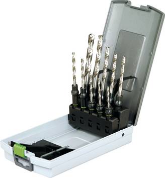 Festool 495128 HSS D3-10 CE/10  Borrsats  3 mm, 3.5 mm, 4 mm, 4.5 mm, 5 mm, 5.5 mm, 6 mm, 6.5 mm, 8 mm, 10 mm