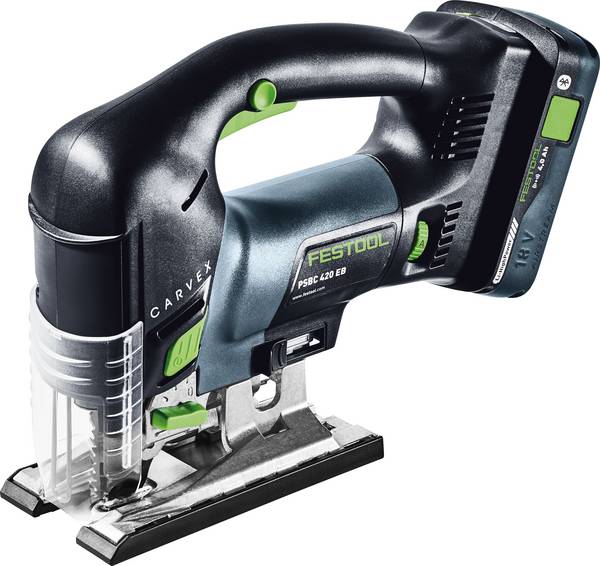 Festool PSBC 420 HPC 4,0 EBI-Plus  Sticksåg Batteridriven 576532 inkl. 1x batteri  18 V 4 Ah