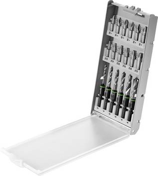 Festool 577395 BKS SYS3 D3-8 K CE/W  Borrsats Trä 3 mm, 4 mm, 5 mm, 6 mm, 8 mm