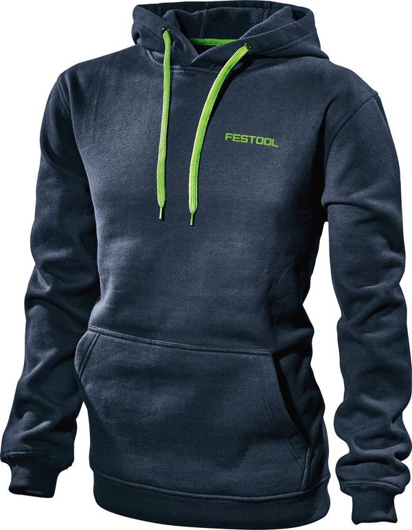Festool 577754 Huvtröja Storlek: M    Mörkblå, Grön