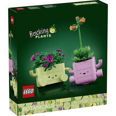 LEGO Botanicals "Gungor växter"-set i kartong med två leende växtformade gungor, ålder 9+, 11506, 253 bitar.