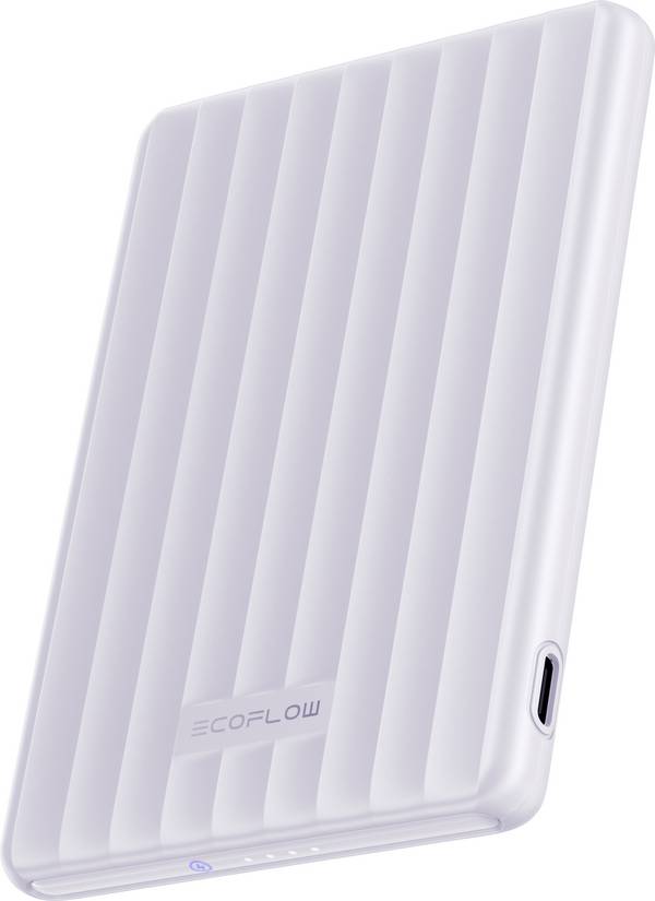 ECOFLOW RAPID Mag 5K Powerbank 5000 mAh Qi Wireless Charging, MagSafe Li-Ion USB-C® Lila
