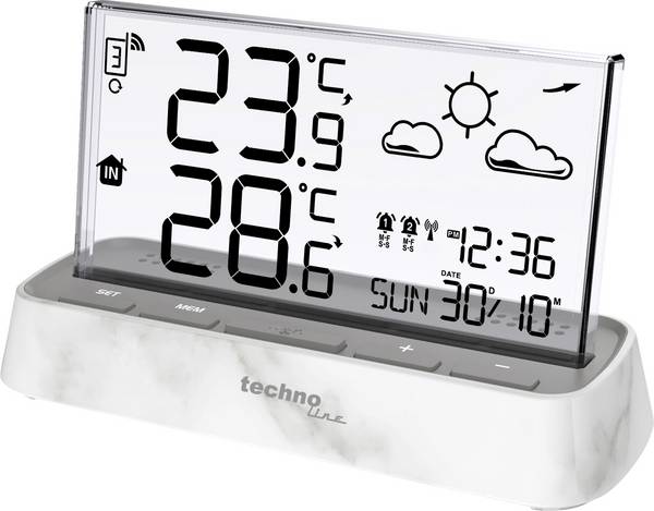 Techno Line  WS6782 Trådlös termometer  Antal max. sensorer 3 st