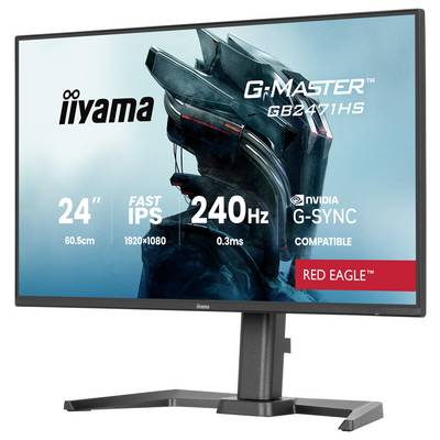 Iiyama G-MASTER Spelskärm EEK E (A - G) 60.5 cm (23.8 tum) 1920 x 1080 pixel 16:9 0.3 ms HDMI IPS LED-2