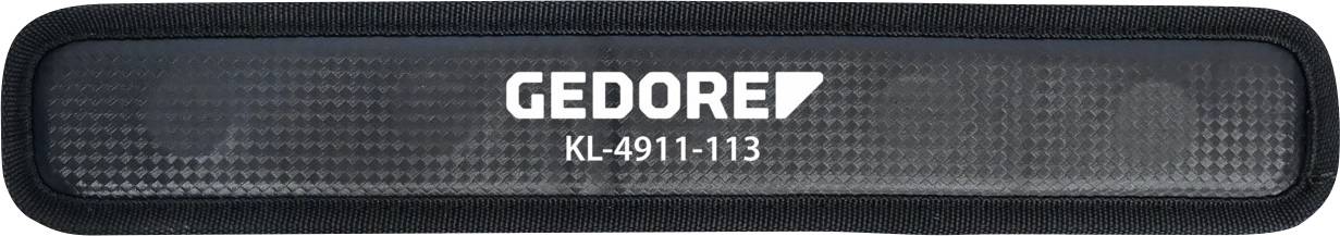 'GEDORE KL-4911-113' på en rektangulär svart yta.