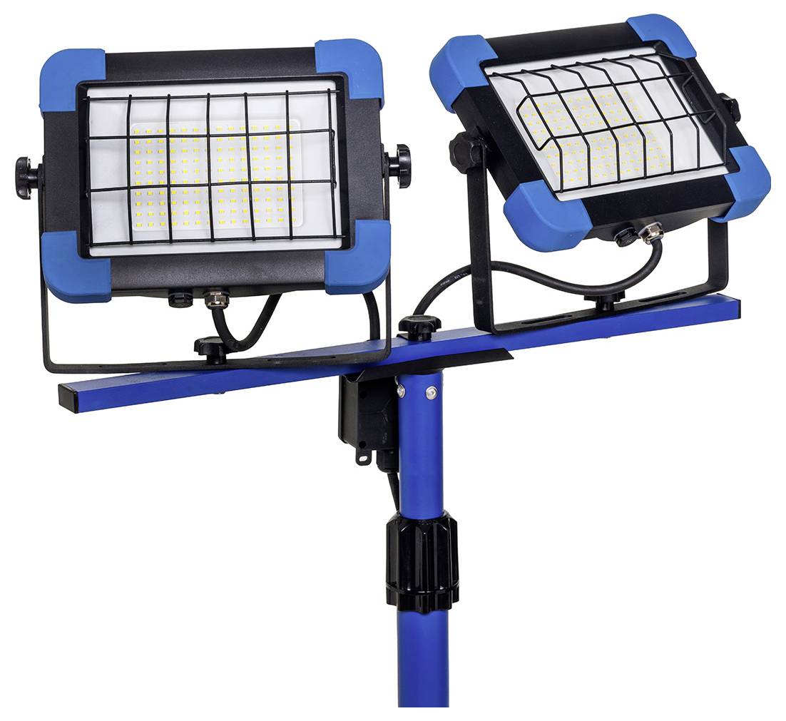 AS Schwabe Slimline Pro Byggstrålkastare LED EEK E (A - G) Stativlängd (max.): 2050 mm 50 W, 50 W 6500 lm Neutralvit 464-1