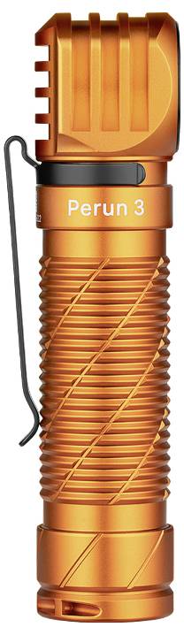 OLight Perun 3 (Orange) LED Ficklampa, Pannlampa 3000 lm Perun 3(OR)-3