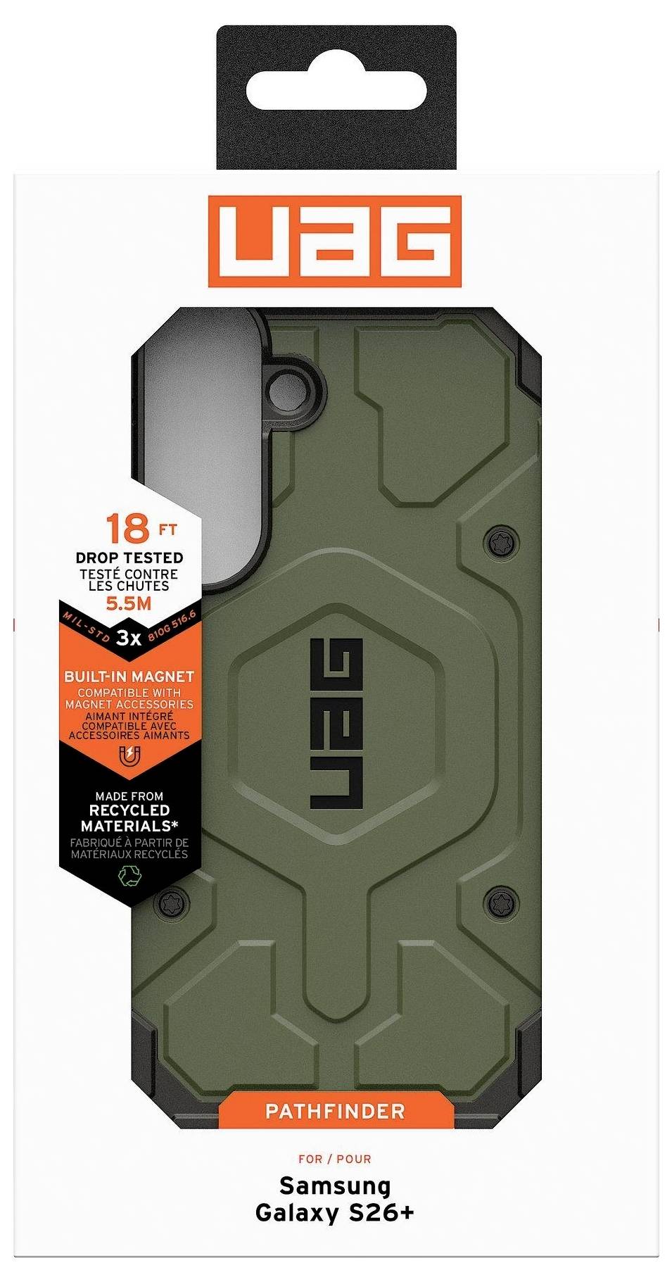 Urban Armor Gear Pathfinder Case Samsung Galaxy S26+ Oliv MagSafe-kompatibel, Med magnetmodul 214531117272-10