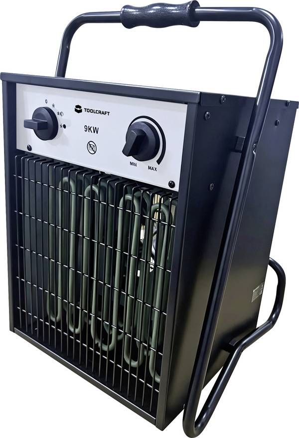 TOOLCRAFT TO-11189367  Byggfläkt 9000 W Svart/Silver