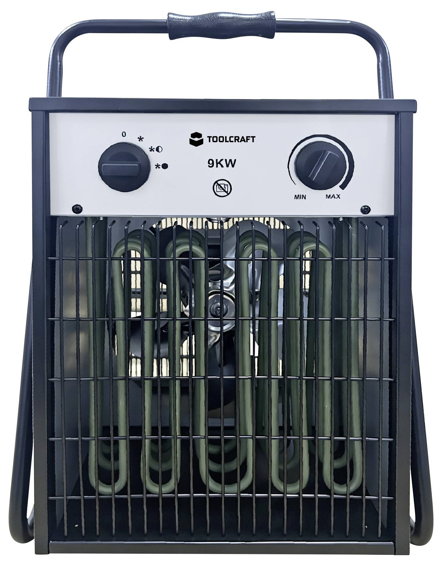 TOOLCRAFT TO-11189367 Byggfläkt 9000 W Svart/Silver-1