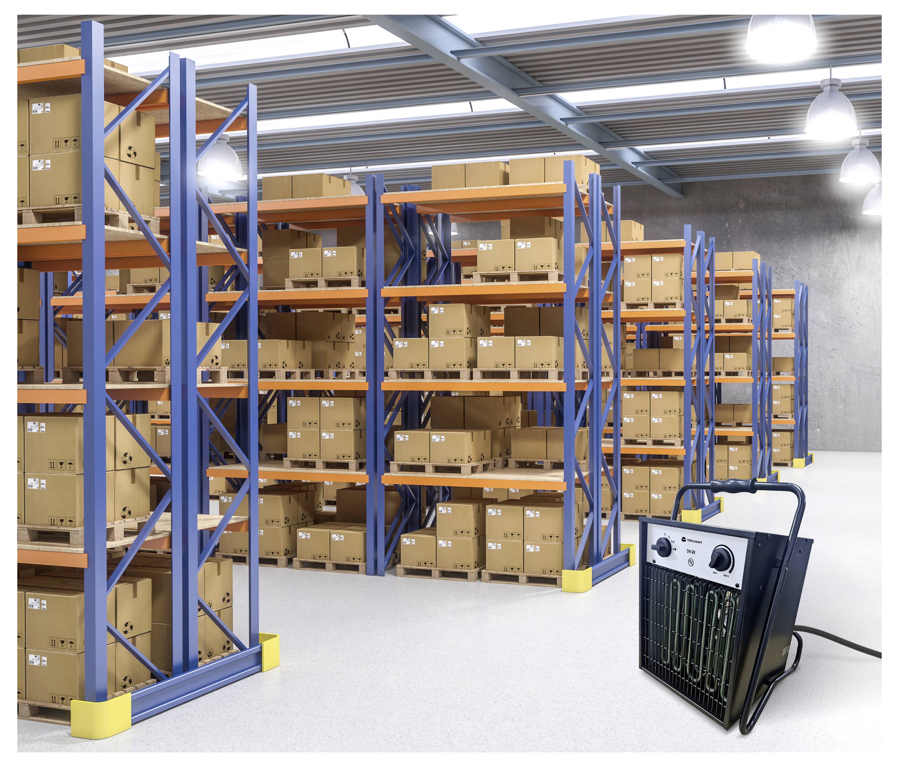 TOOLCRAFT TO-11189367 Byggfläkt 9000 W Svart/Silver-5