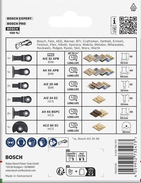 Bosch Accessories 2608669335 2608669335 Trä och metall i mjuklödsats 1 st-2