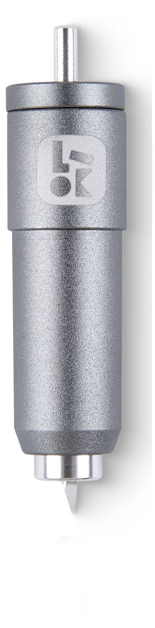 Ett silverkärl med en skarp spets, använt för precisionshantverkande eller ritning.