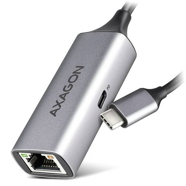 AXAGON ADE-TXPD Nätverksadapter   USB-C® (USB 3.2 Gen 1), RJ45, USB-C® kontakt (Power Delivery)