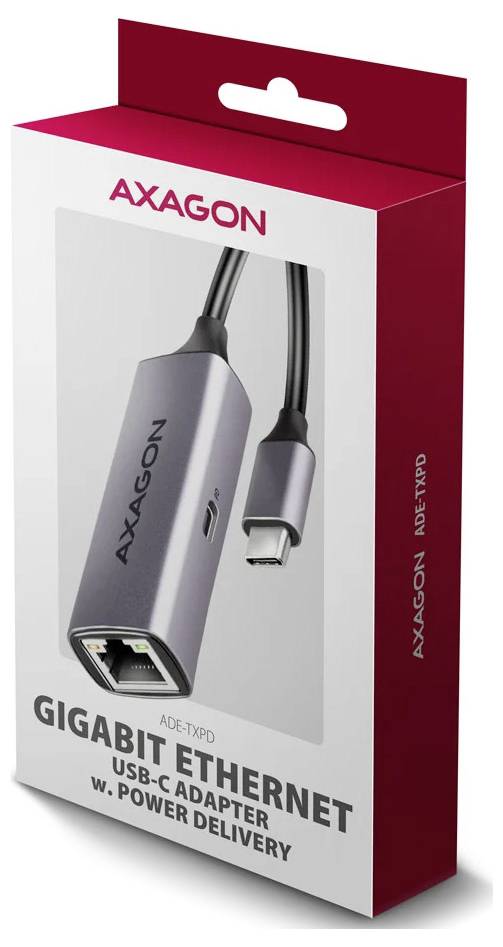 AXAGON ADE-TXPD Nätverksadapter USB-C® (USB 3.2 Gen 1), RJ45, USB-C® kontakt (Power Delivery)-3