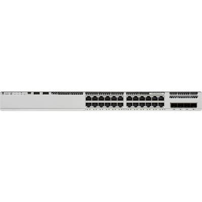 En nätverksomkopplare med flera Ethernet-portar ordnade i rader, lämplig för högdensitetsanslutningar i datacenter eller företagsnätverk.