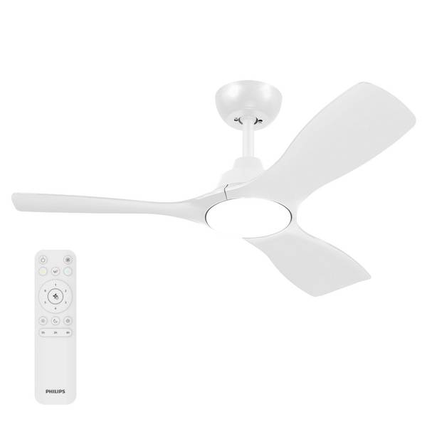 Philips LED Fixed blade Takfläkt  30 W   med fjärrkontroll, Dimbar
