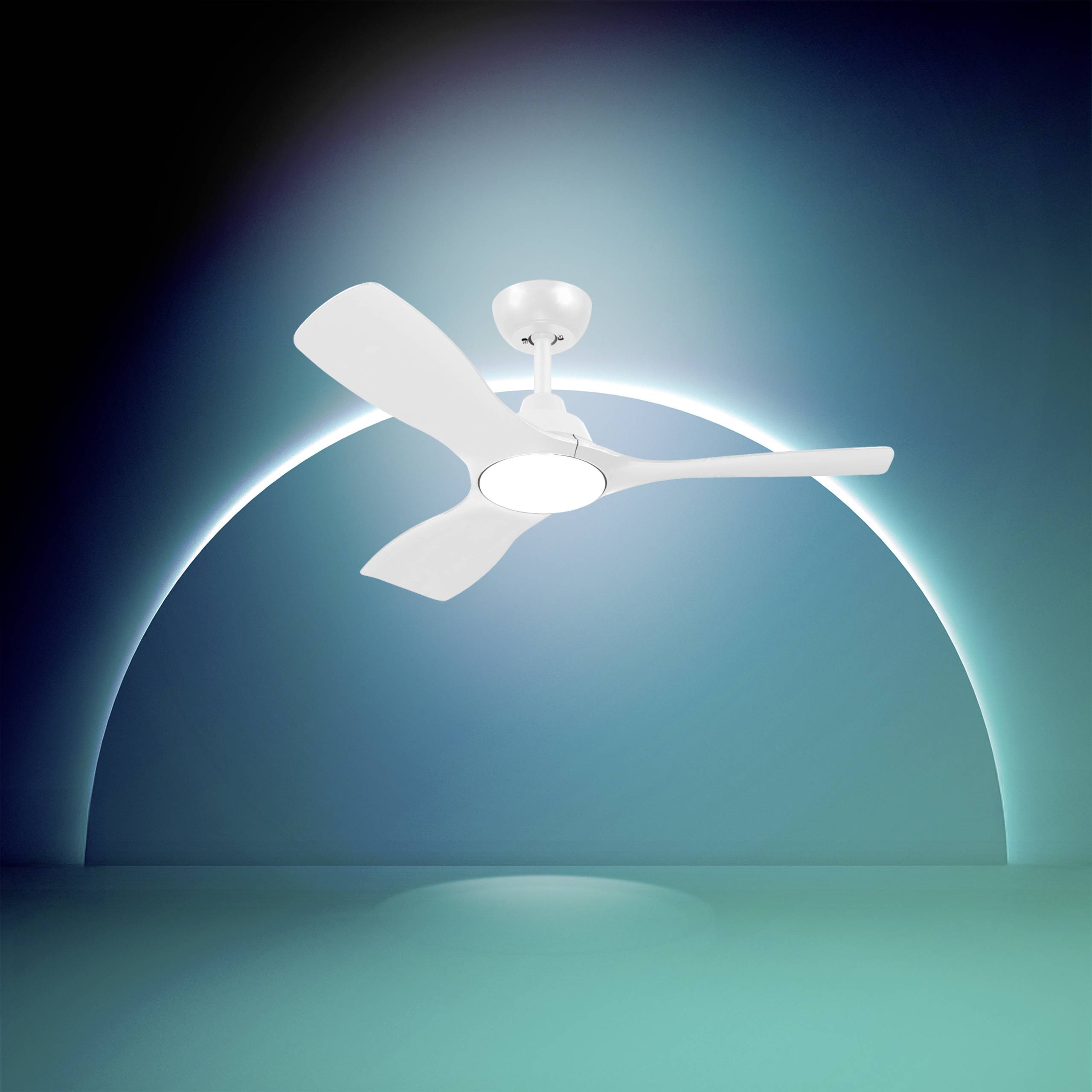 Philips LED Fixed blade Takfläkt 30 W med fjärrkontroll, Dimbar-8