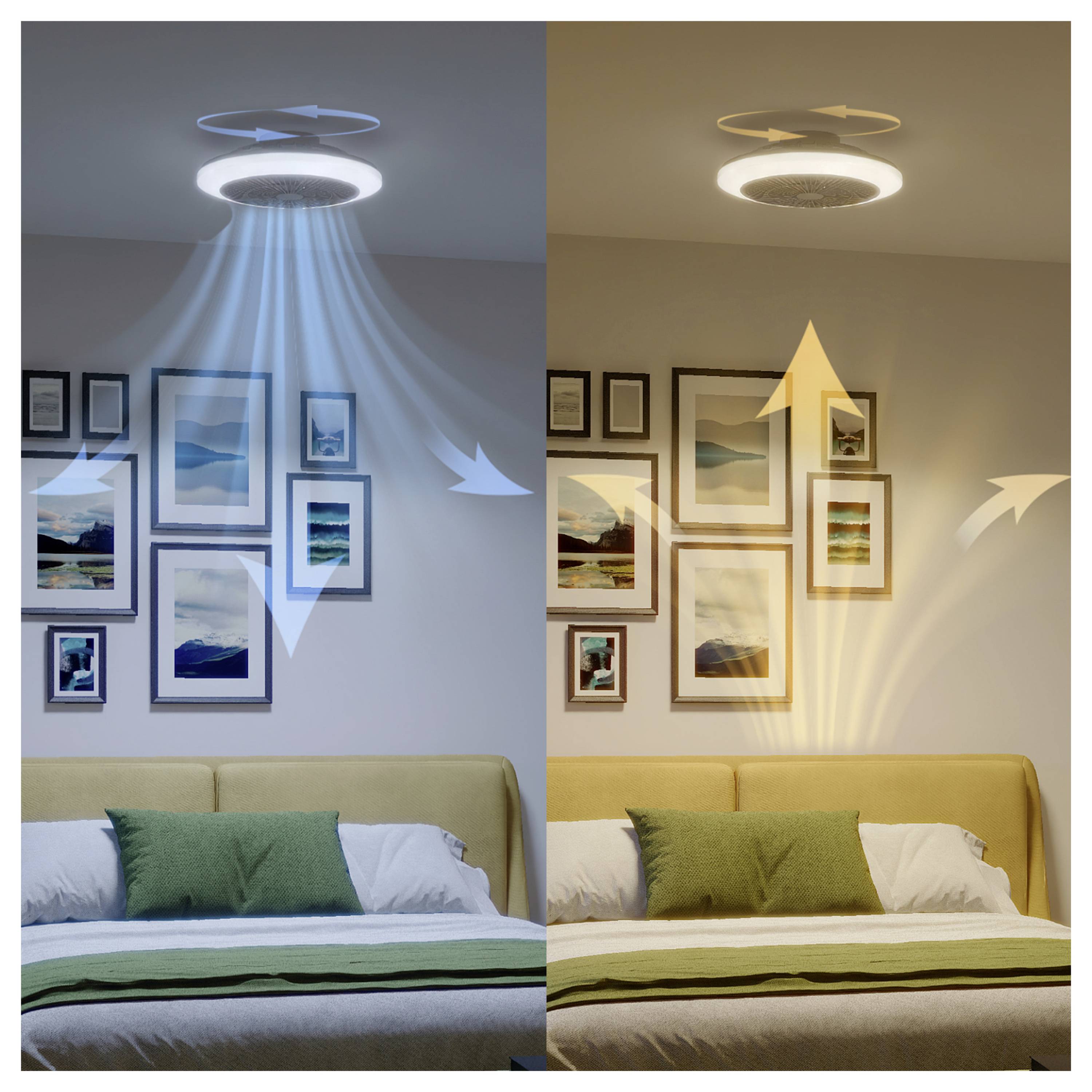 Philips LED Amigo Takfläkt 40 W med fjärrkontroll, Dimbar-5