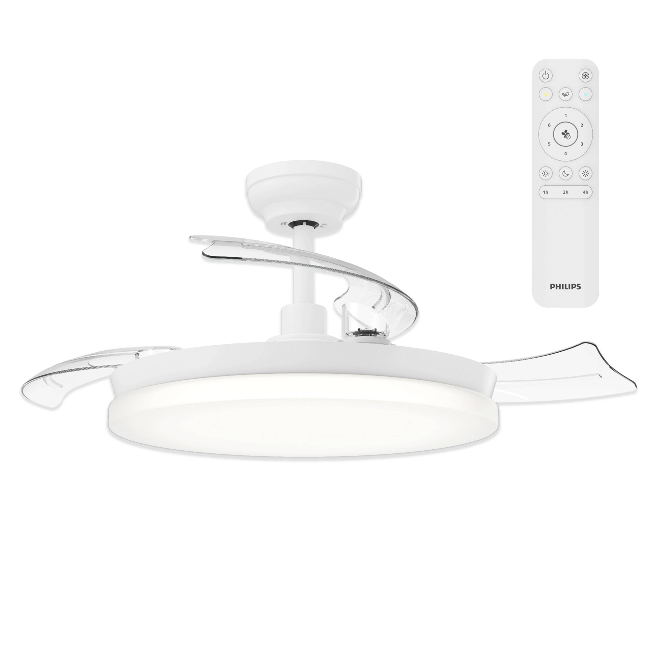 Philips LED Solr Takfläkt 32 W med fjärrkontroll, Dimbar-0