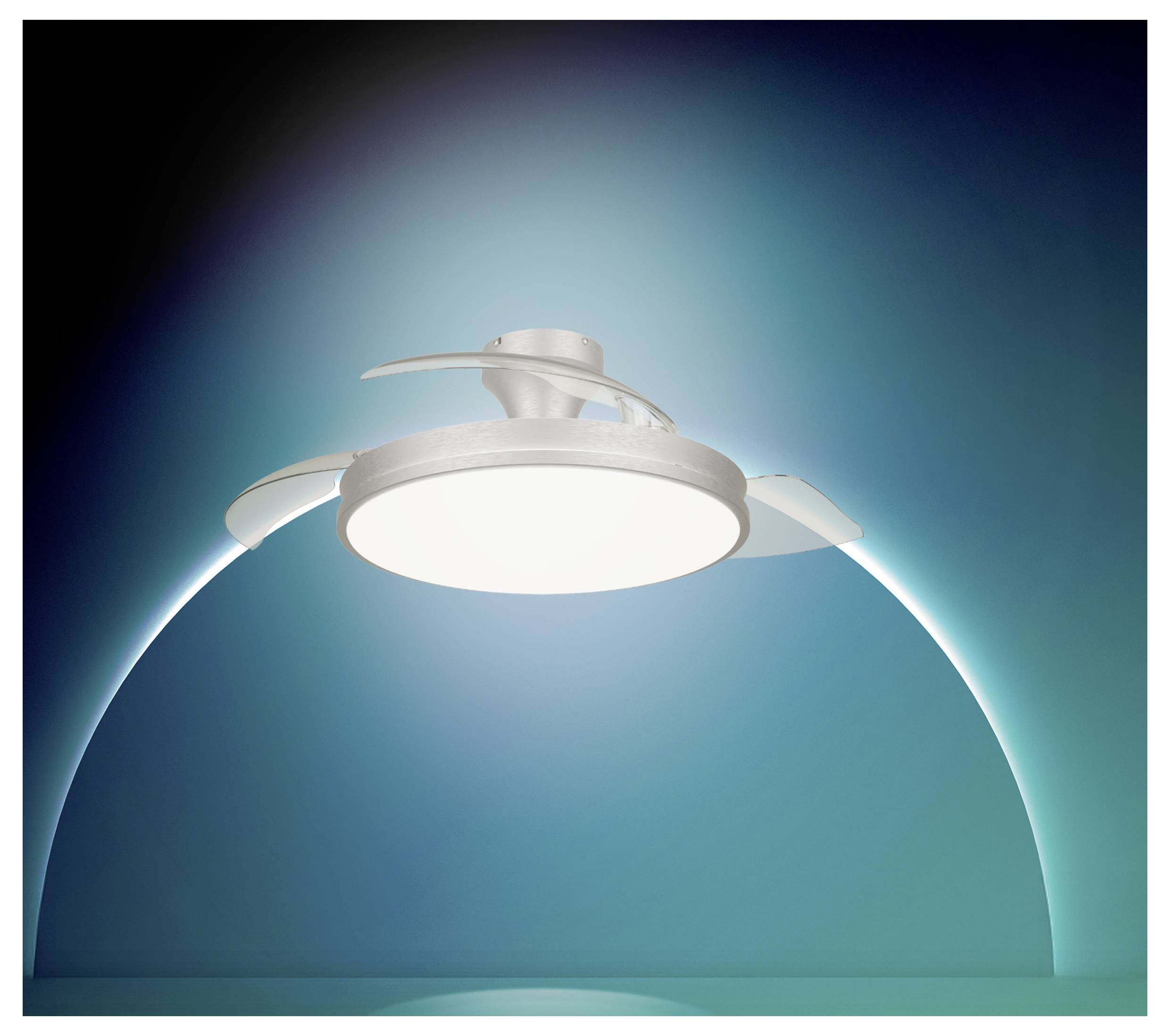 Philips LED Atlas Takfläkt 28 W med fjärrkontroll, Dimbar-1