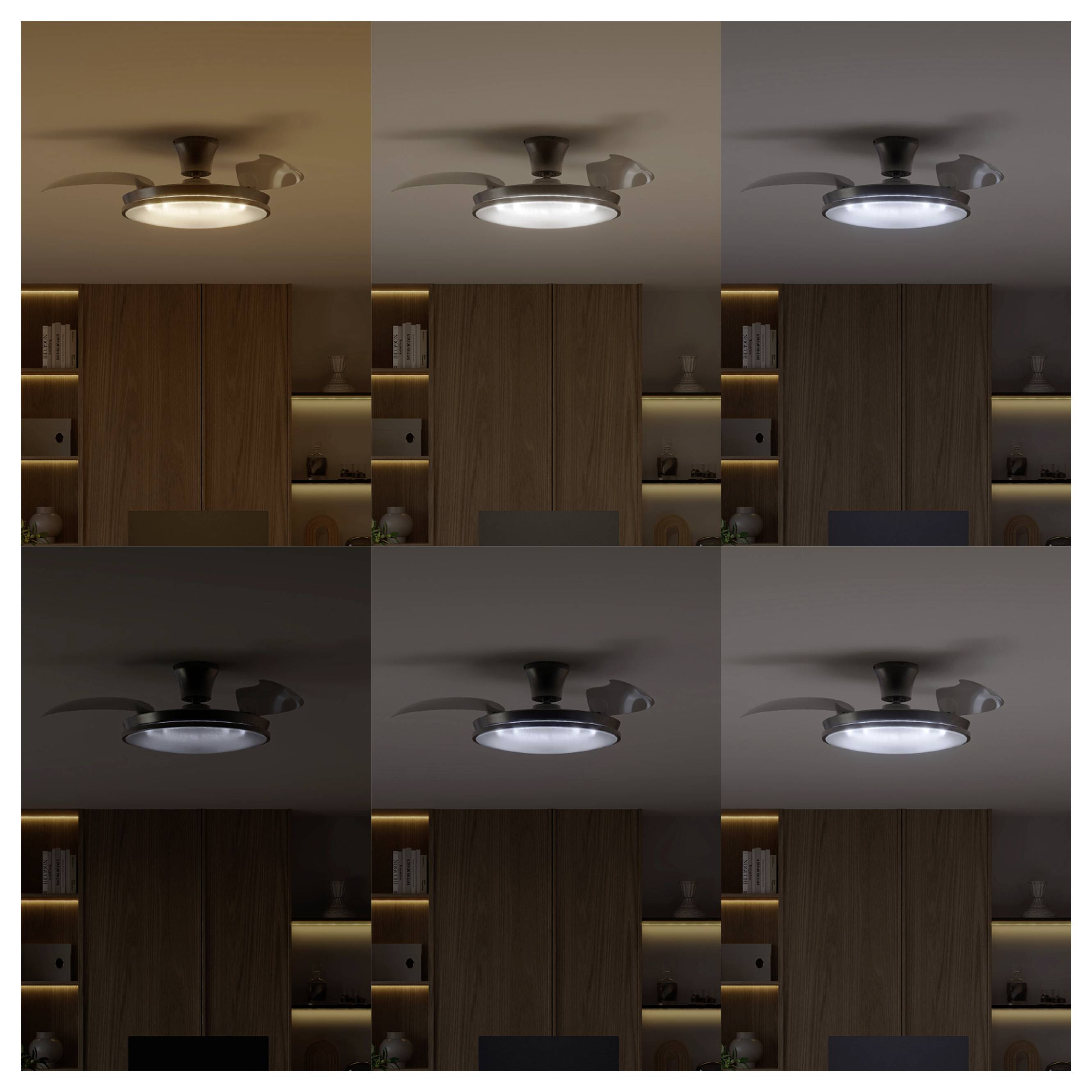 Philips LED Atlas Takfläkt 28 W med fjärrkontroll, Dimbar-6