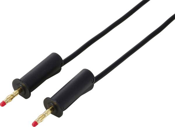 VOLTCRAFT MSB-132 2m schwarz Mätledning 4 mm-kontakt 4 mm-kontakt 2 m Svart 1 st