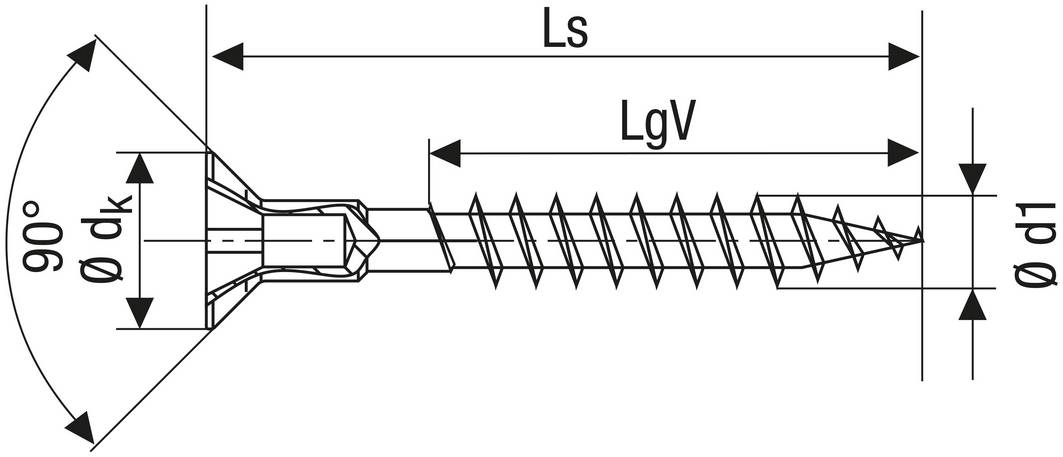 SPAX 0271010450555 Sänkhuvudskruv 4.5 mm 55 mm Stjärnskruvmejsel Pozidrivspår Stål 500 st-2
