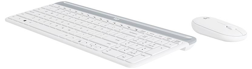 Logitech Slim Combo M Tangentbord, mus-set Sladdlös med numeriskt tangentbord, Scrollwheel, Tysta knappar US-engelska, Q-1