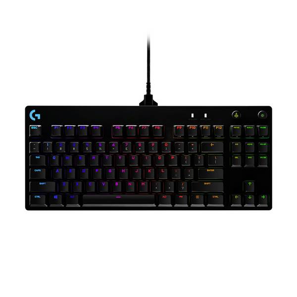 Logitech G PRO Gaming-tangentbord Sladd Upplyst Tyska, QWERTZ Svart